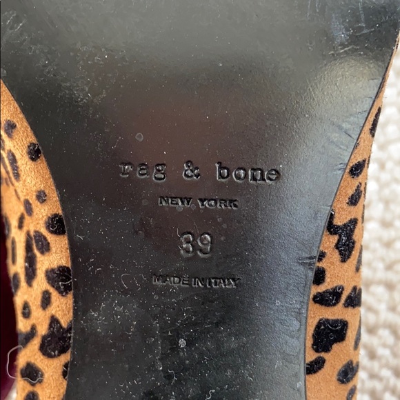 rag & bone Aslen boots suede animal print sz 39 - Picture 7 of 7